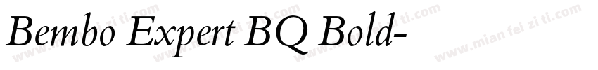 Bembo Expert BQ Bold字体转换